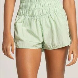 Free People FP Movement Shorts Women's Medium Green The Way Home Lined